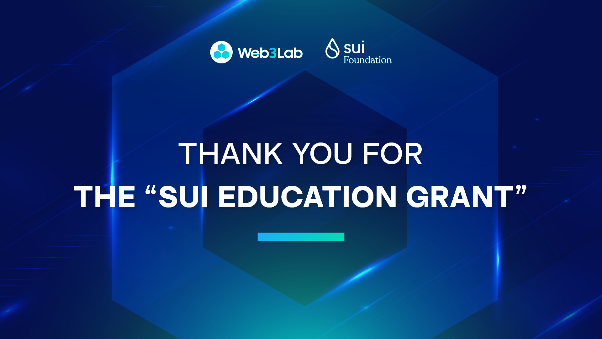 Web3Lab Receives the "Sui Education Grant"